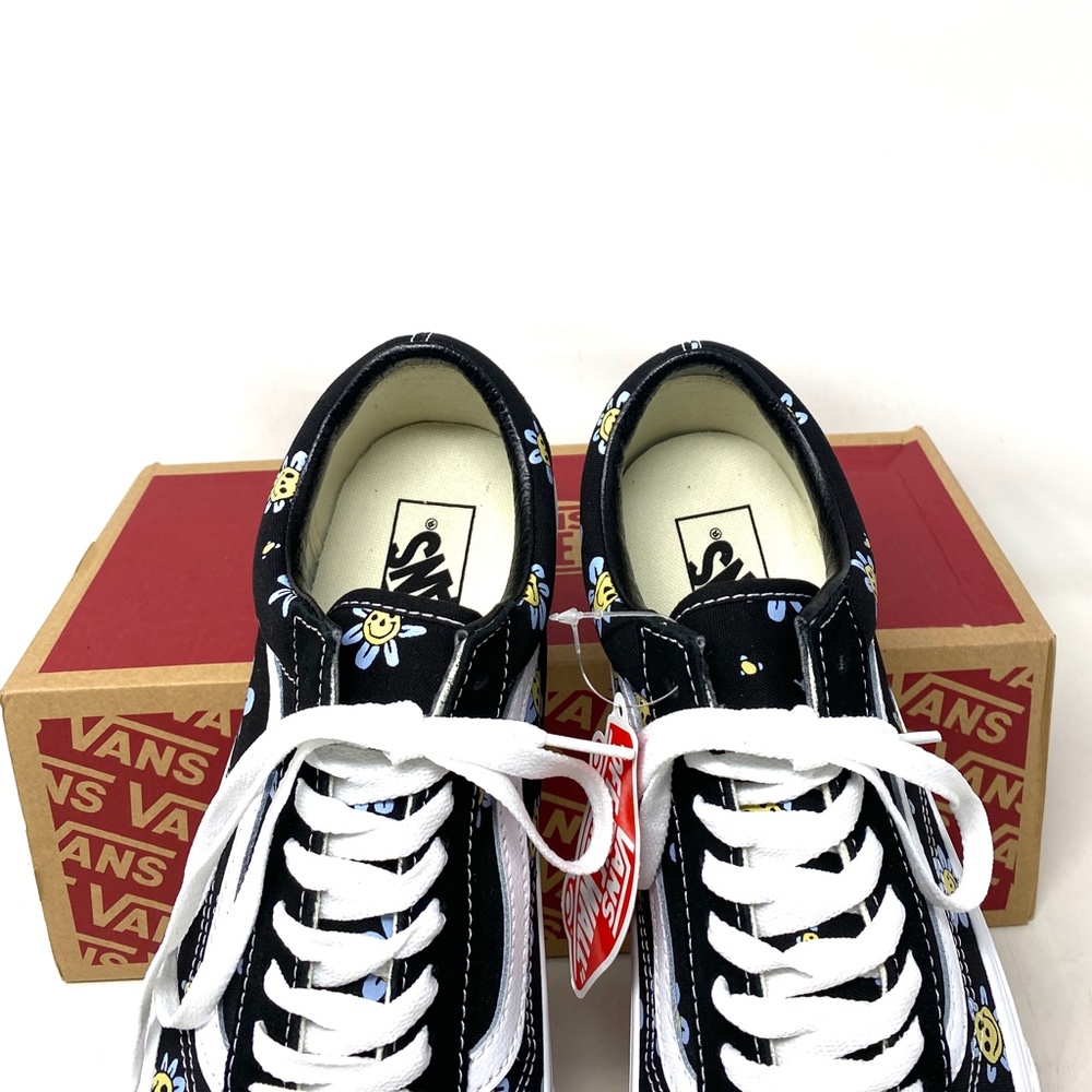 VANS Old Skool Low Top Black Floral Suede Canvas Men’s Size Sneakers VN0A5JMIY23 - Picture 9 of 11